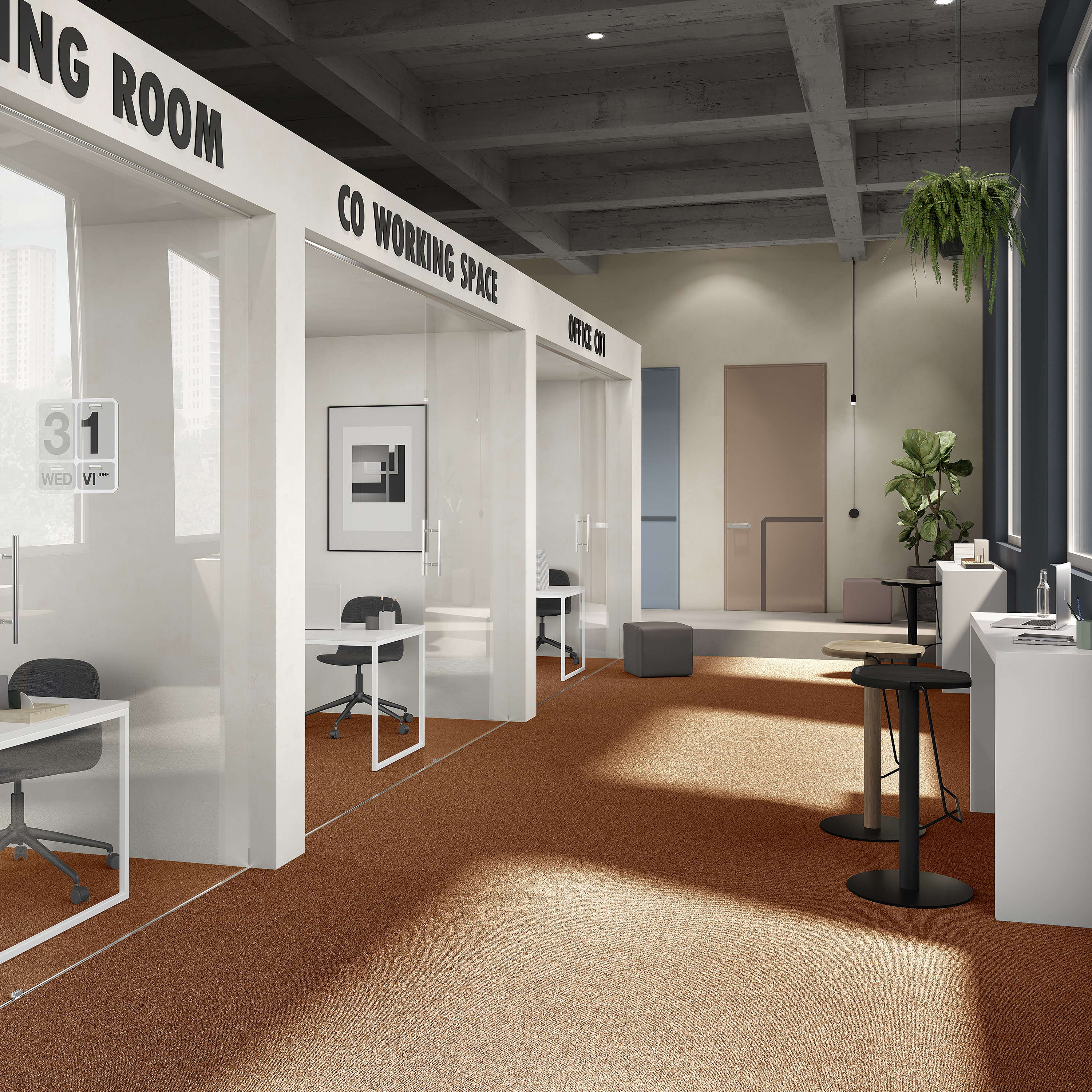 Ковровая плитка Medusa Tile 84 (500*500*5 мм) — купить в Калуге