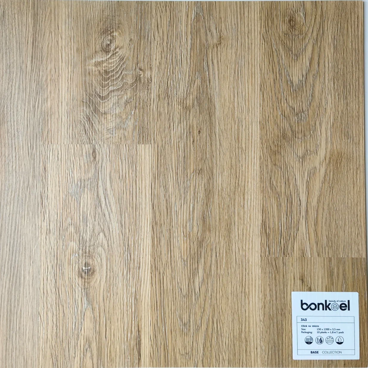 Плитка ПВХ "Bonkeel" Base New 343 (1220*150*3,5 мм) — купить в Калуге
