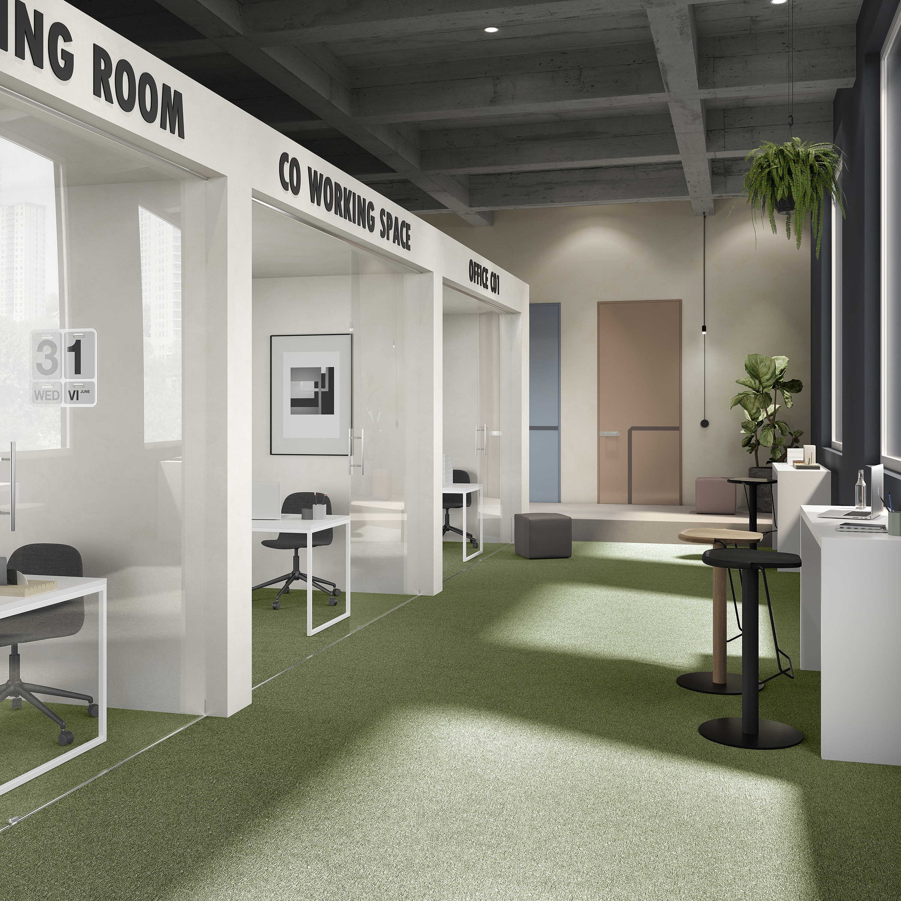 Ковровая плитка Medusa Tile 21 (500*500*5 мм) — купить в Калуге