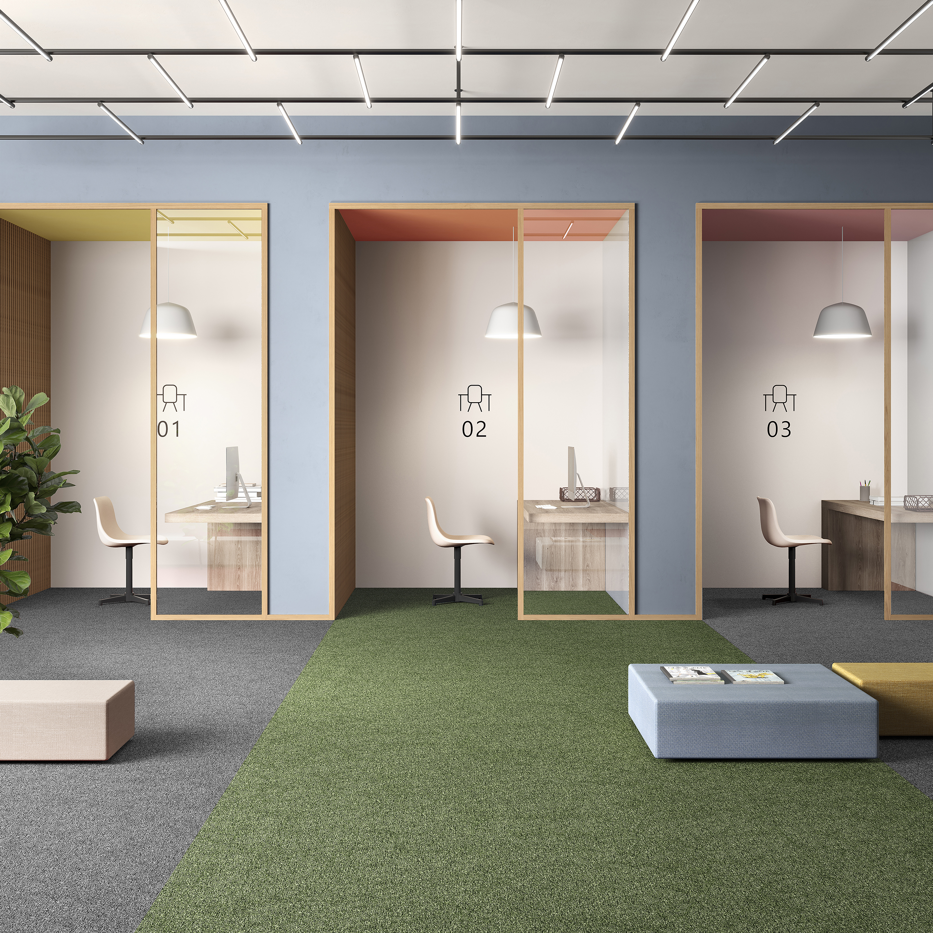 Ковровая плитка Medusa Tile 21 (500*500*5 мм) — купить в Калуге