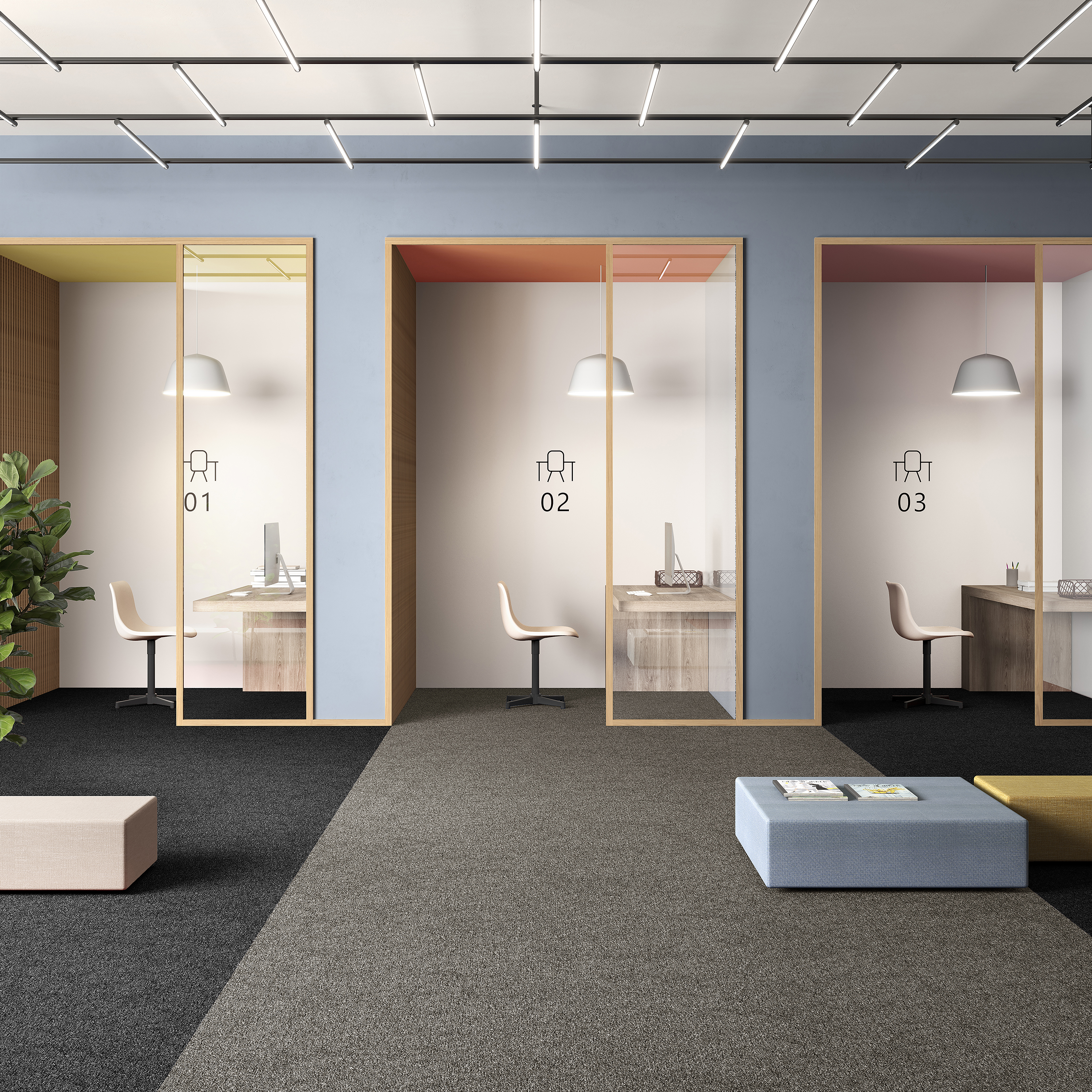 Ковровая плитка Medusa Tile 40 (500*500*5 мм) — купить в Калуге