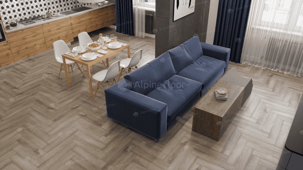 Виниловый ламинат "Alpine Floor" Parquet Light Дуб Исида (600*125*4 мм) — купить в Калуге