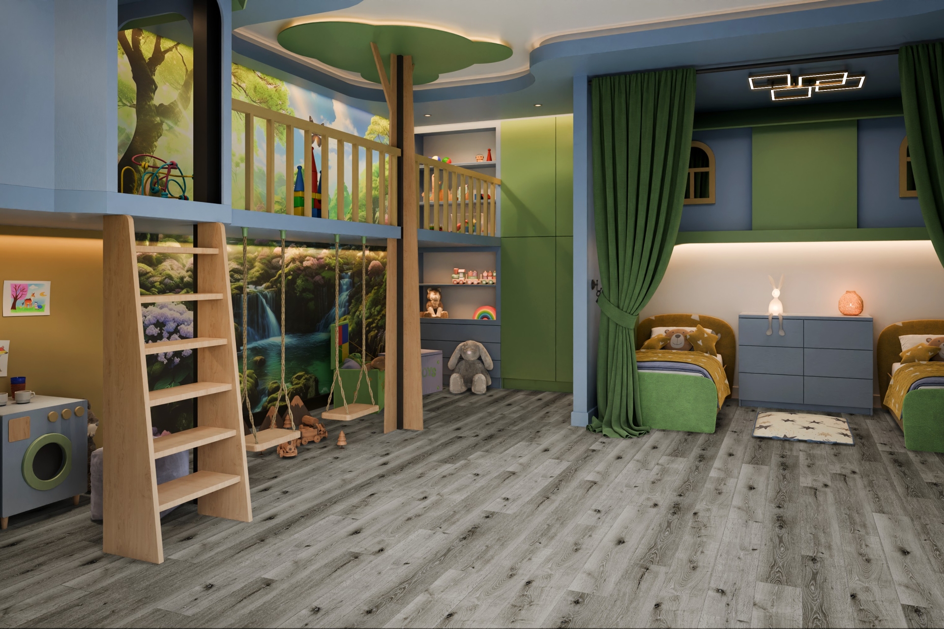 Усовершенствованная кварц-виниловая плитка «Damy Floor» Дуб Состаренный Серый (1227*187*2,5 мм) — купить в Калуге