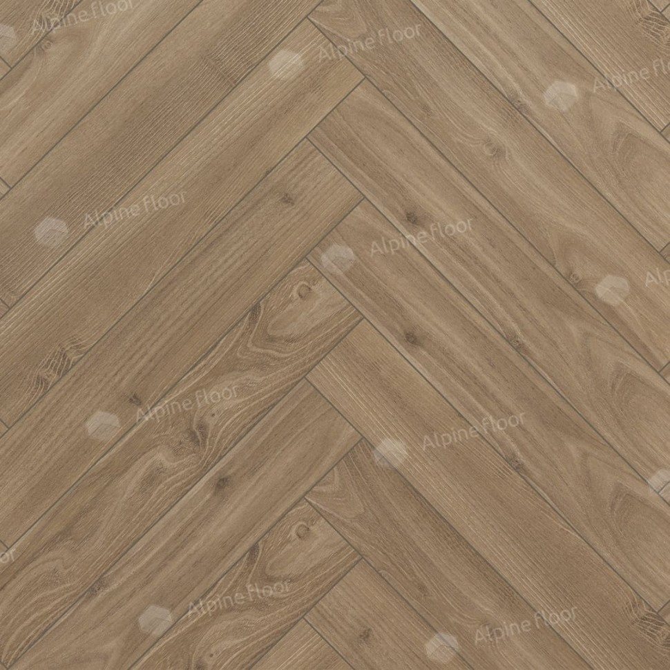 Ламинат "Alpine Floor" Herringbone 12 Дуб Калабрия (600*100*12 мм) — купить в Калуге