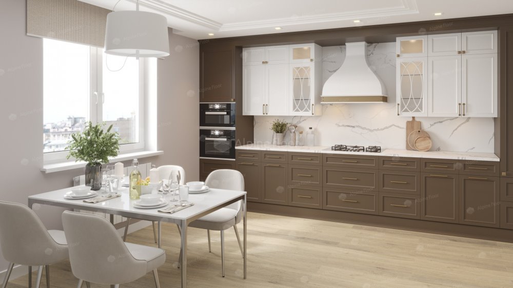 SPC Ламинат "Alpine Floor" Дуб капучино (1524*180*8 мм) — купить в Калуге