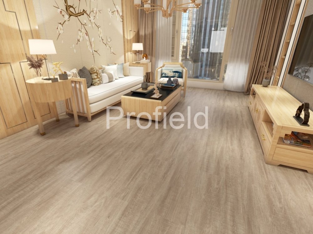 HSPC ламинат "Profield" Тик натуральный (1200*228*5,5 мм) — купить в Калуге