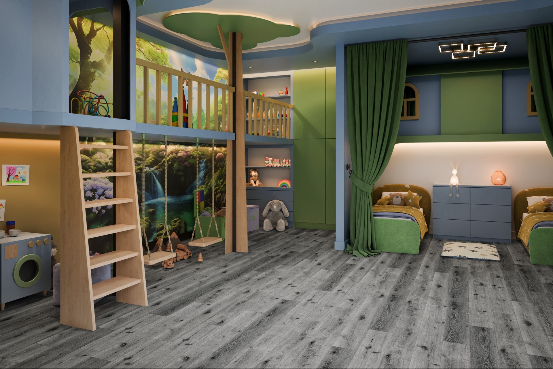 SPC ламинат «Damy Floor» Дуб Сильвер (1220*180*4 мм) — купить в Калуге