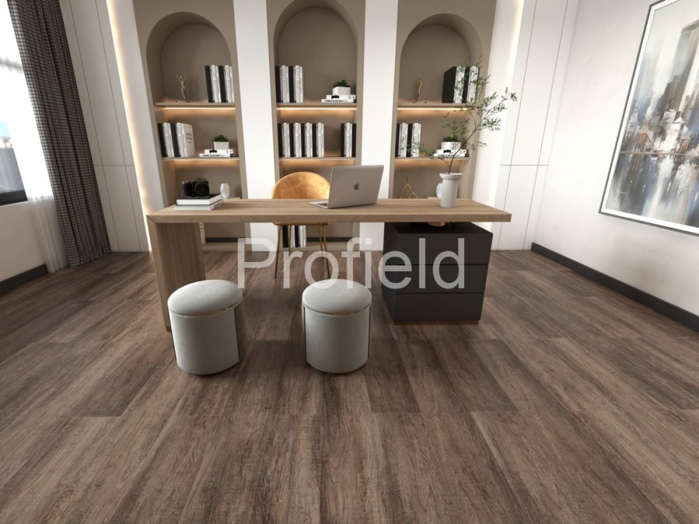 HSPC ламинат "Profield" Дуб темный (1200*228*5,5 мм) — купить в Калуге