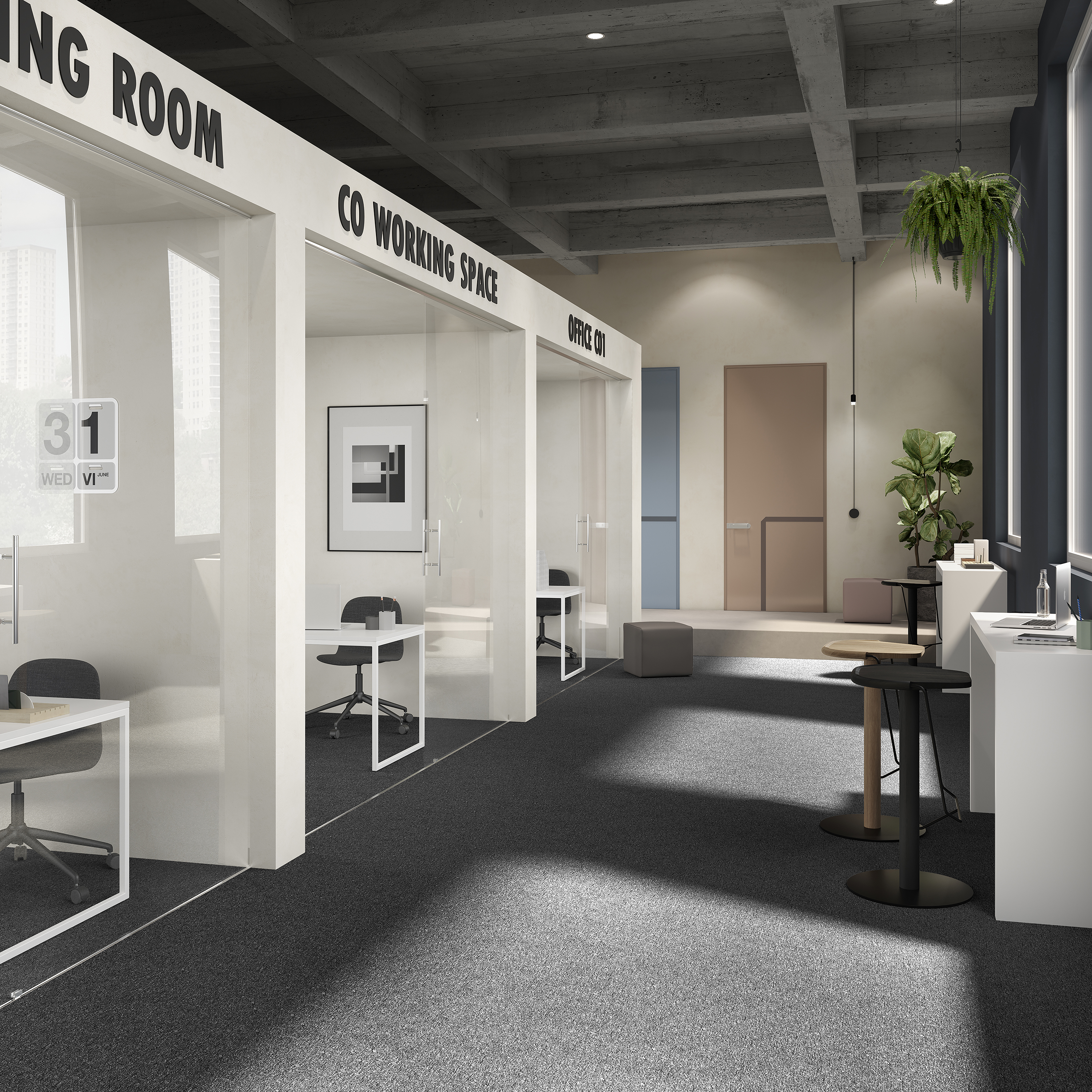 Ковровая плитка Medusa Tile 99 (500*500*5 мм) — купить в Калуге