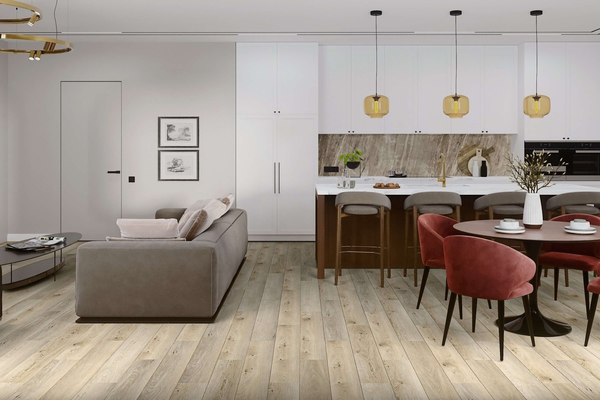 SPC ламинат «Damy Floor» Дуб Кавказский (1220*180*4 мм) — купить в Калуге