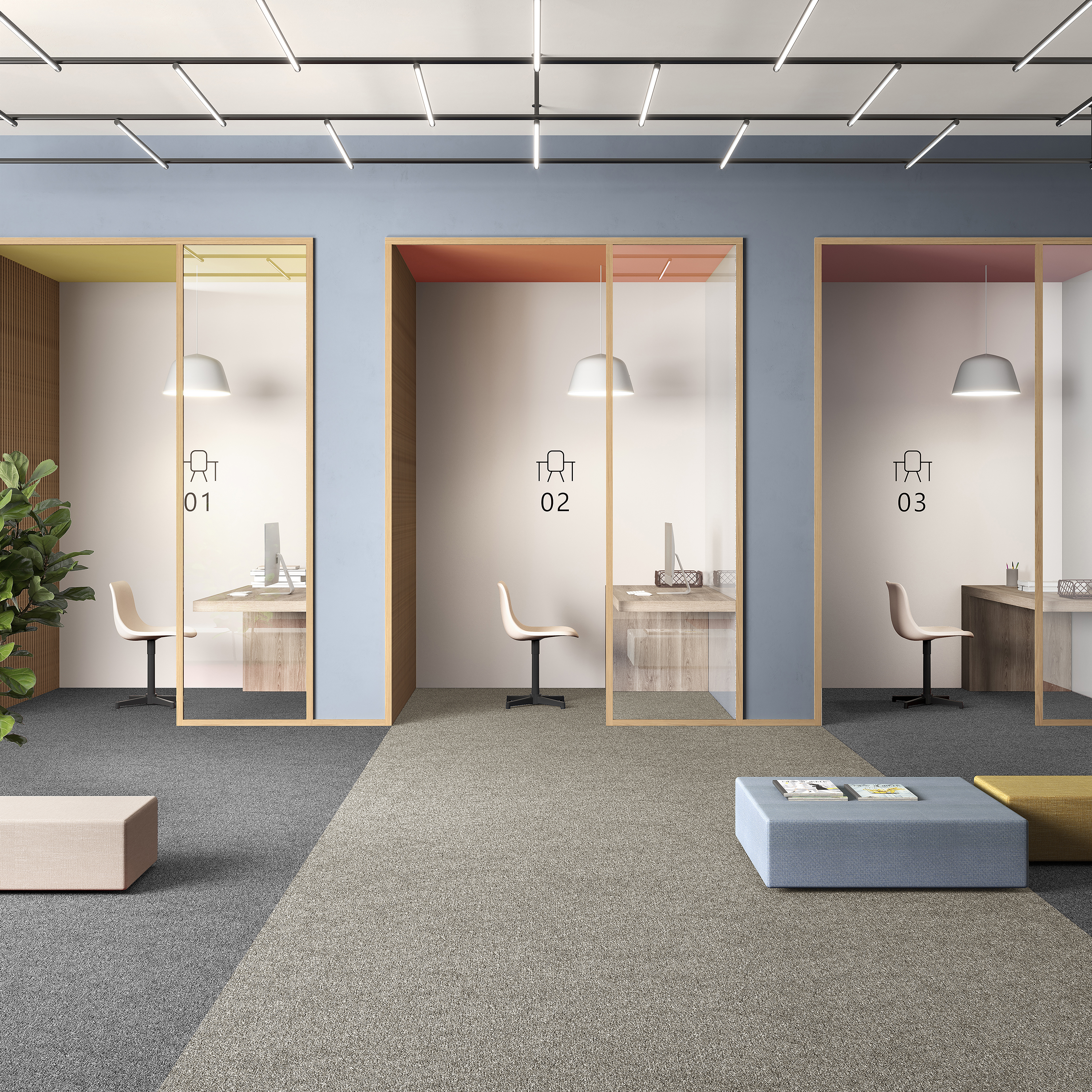 Ковровая плитка Medusa Tile 33 (500*500*5 мм) — купить в Калуге