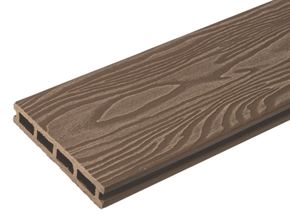 Террасная доска орех TalverWood 150*25мм 3D текстура дерева брашинг — купить в Калуге
