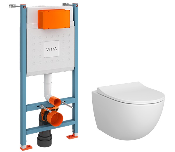 Комплект: унитаз Sento L-Box + инсталляция + сиденье тонкое микролифт (без кнопки) 9830B003-7211