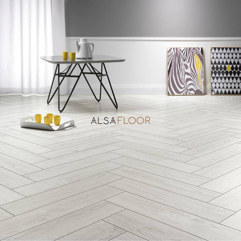 Ламинат "Alsafloor" Herringbone Дуб Полярный (640*143*12 мм) — купить в Калуге
