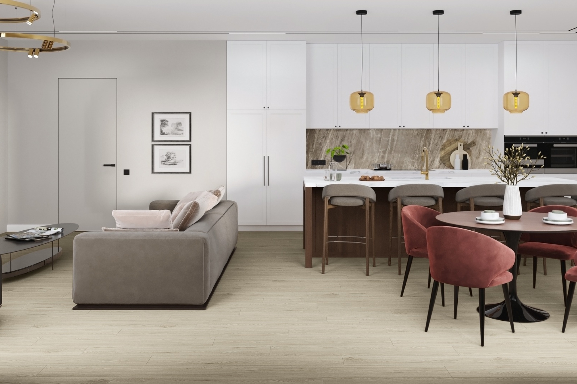 Усовершенствованная кварц-виниловая плитка «Damy Floor» Дуб Светлый (1227*187*2,5 мм) — купить в Калуге