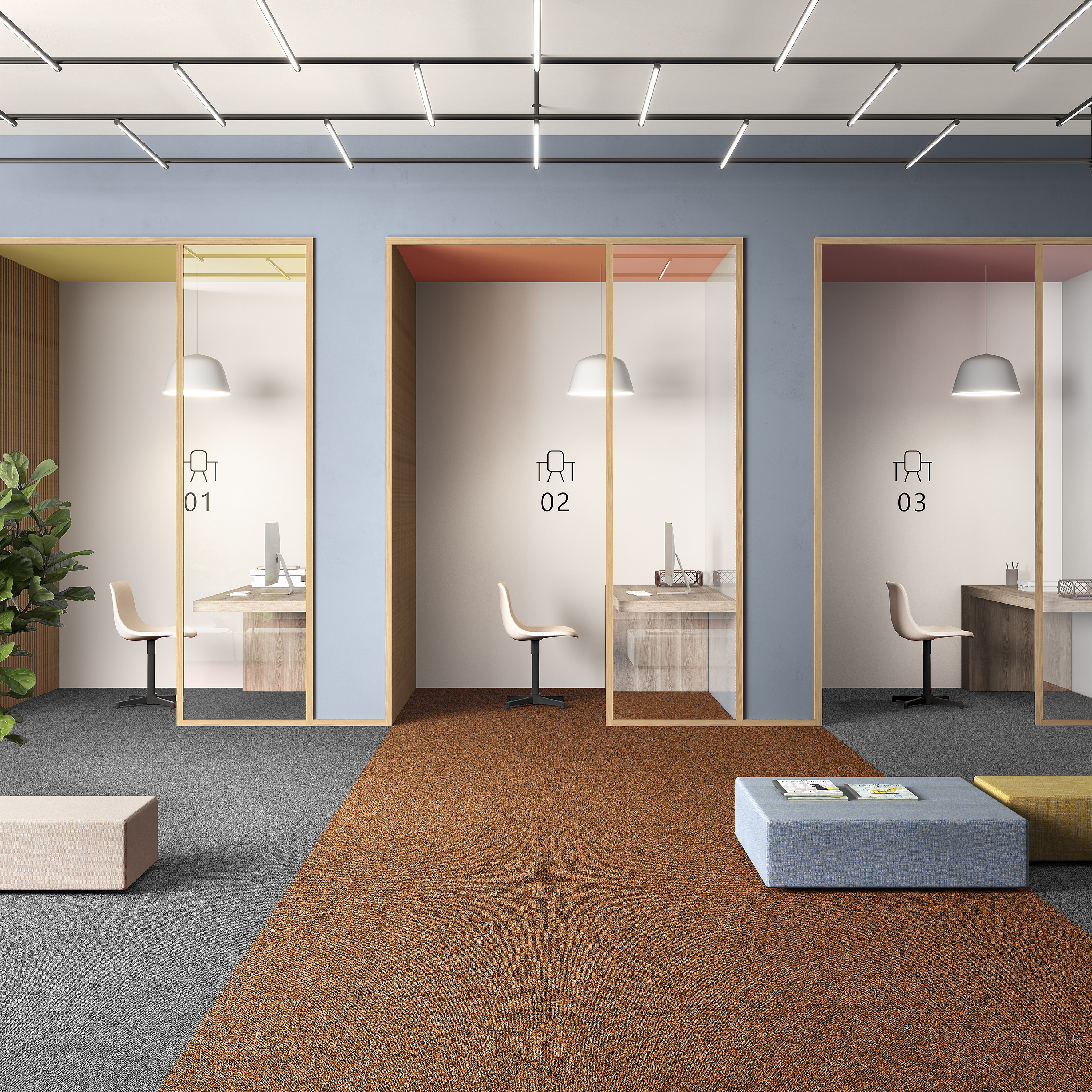 Ковровая плитка Medusa Tile 84 (500*500*5 мм) — купить в Калуге