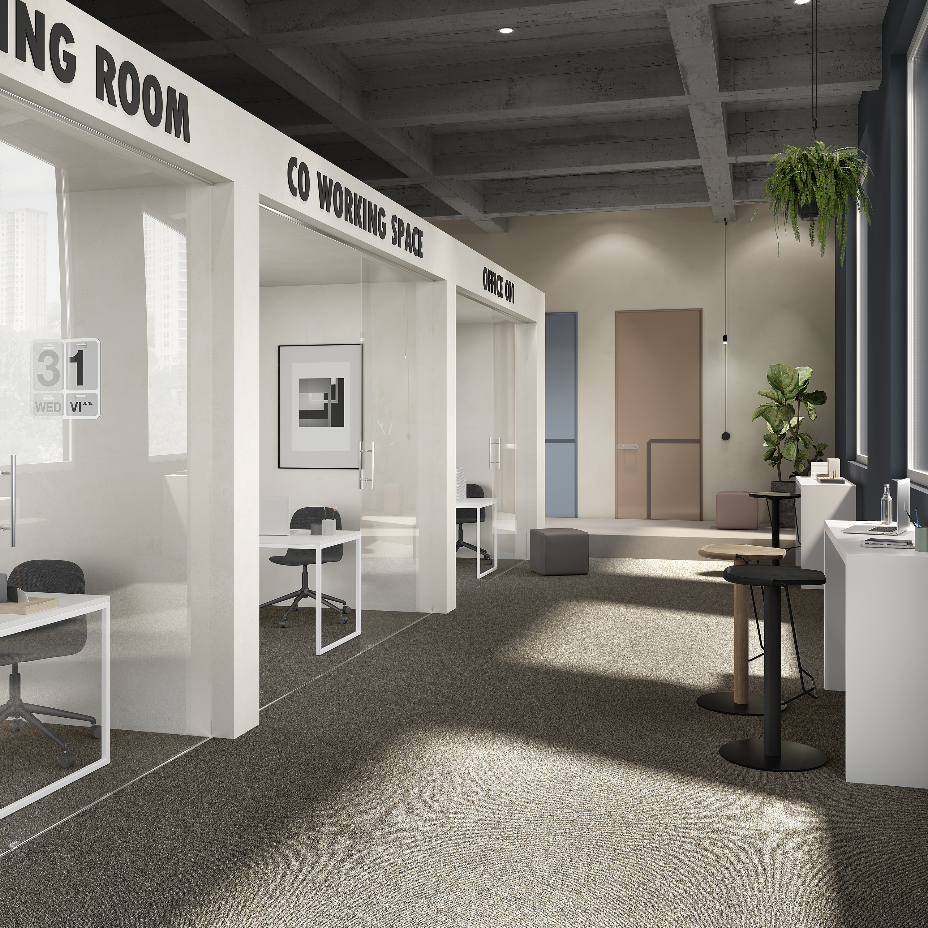 Ковровая плитка Medusa Tile 43 (500*500*5 мм) — купить в Калуге