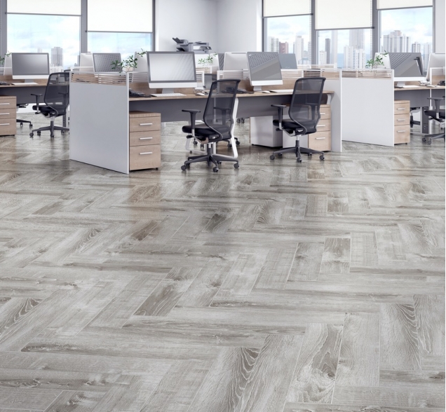 Виниловый ламинат SPC "Cronafloor" Herringbone Дуб Страсбург (640*128*4,5 мм) — купить в Калуге