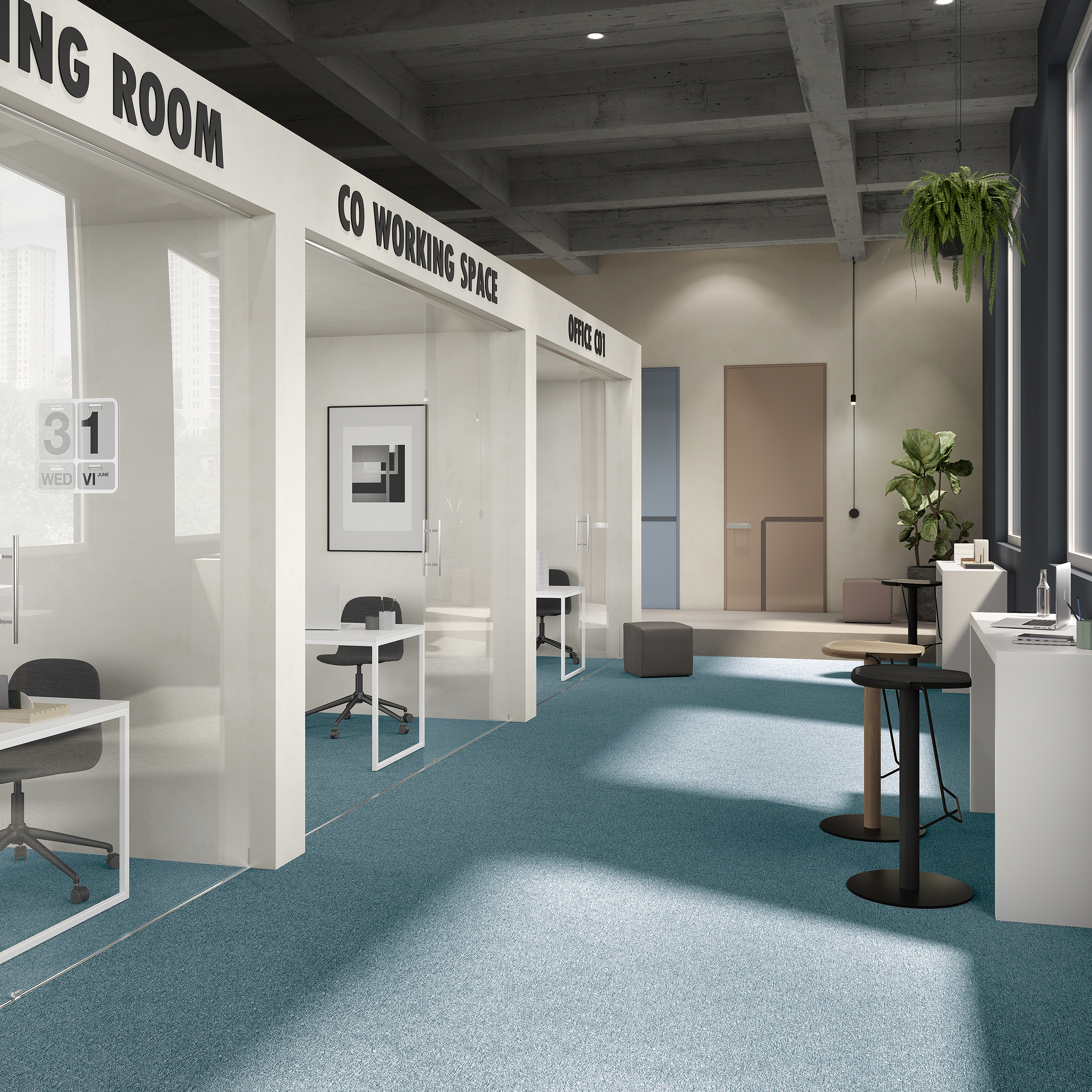 Ковровая плитка Medusa Tile 70 (500*500*5 мм) — купить в Калуге