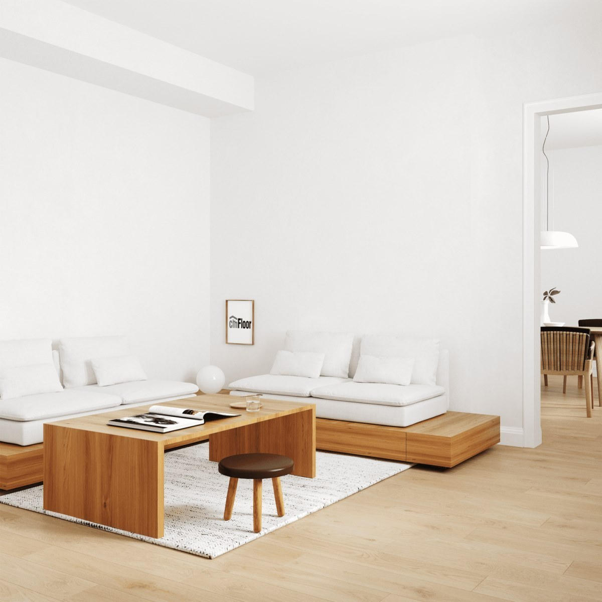 Виниловое напольное покрытие ScandiWood 19 Дуб Шампань (180*1220*5 мм) — купить в Калуге