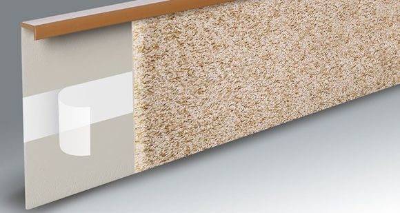 Плинтус для ковролина "Korner" Listwa светло-серый (2500*13,8*50 мм) — купить в Калуге