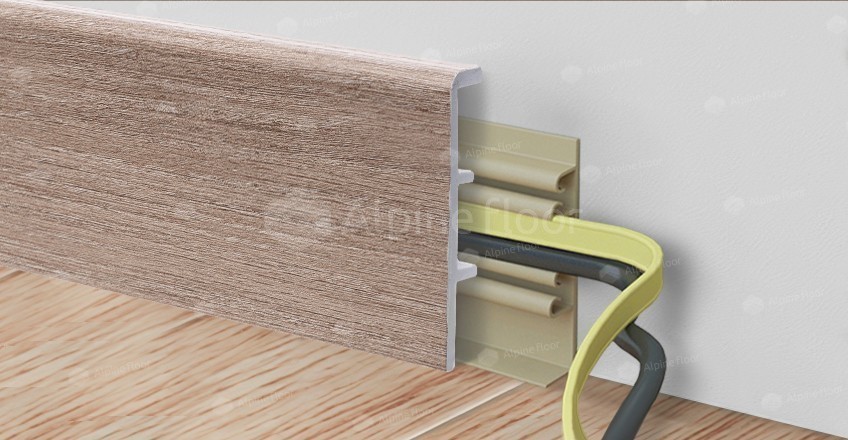 Напольный плинтус Rico Concept 80 Вишня гамильтон (2200*20*80 мм) — купить в Калуге