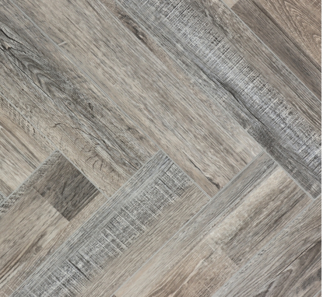 Виниловый ламинат SPC "Cronafloor" Herringbone Дуб Реймс (640*128*4,5 мм) — купить в Калуге