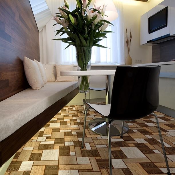 Линолеум бытовой "Комитекс" Печора Тетрис 862 (2,5м) — купить в Калуге