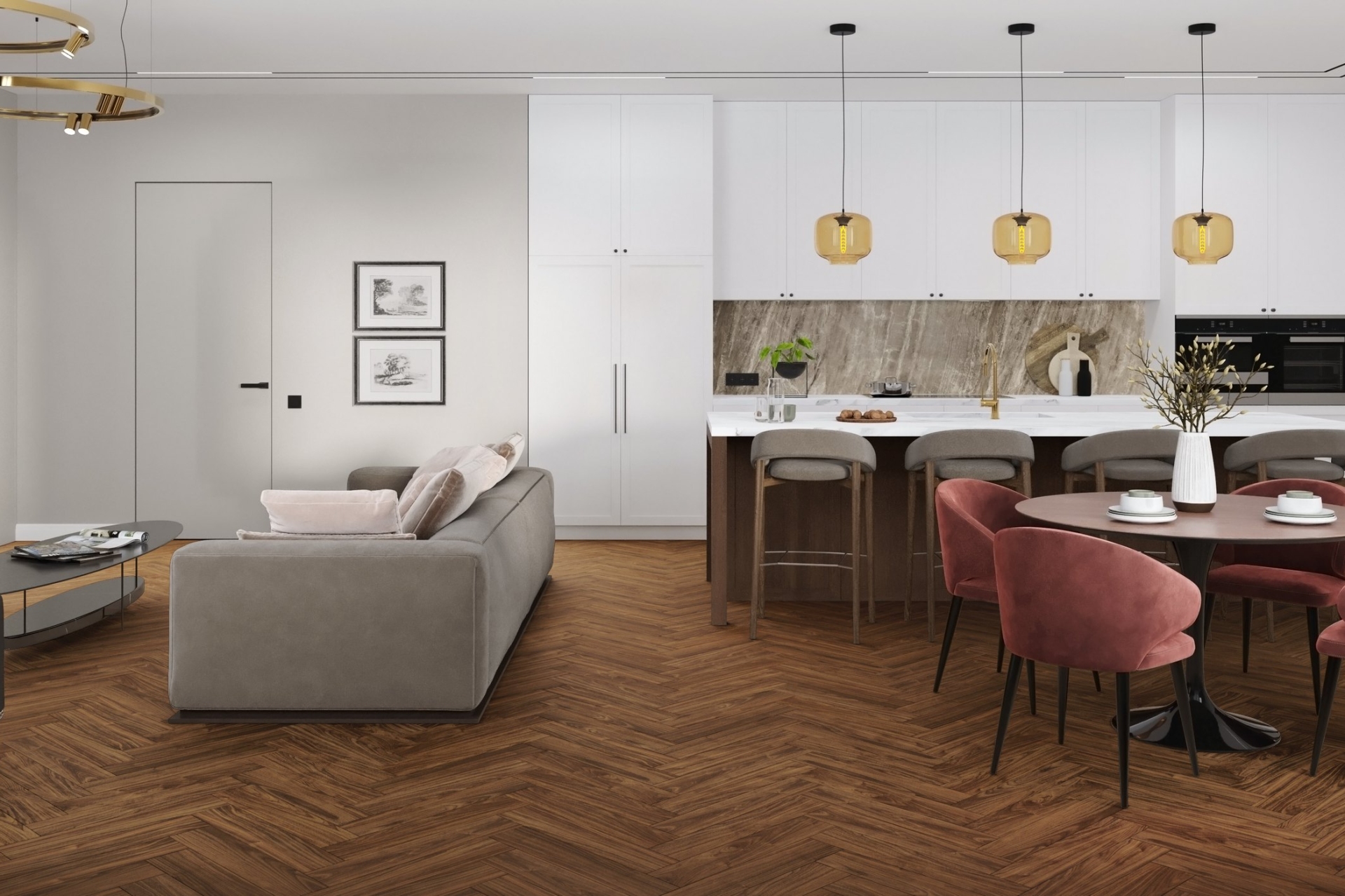 SPC ламинат «Damy Floor» Дерби (615*123*4 мм) — купить в Калуге