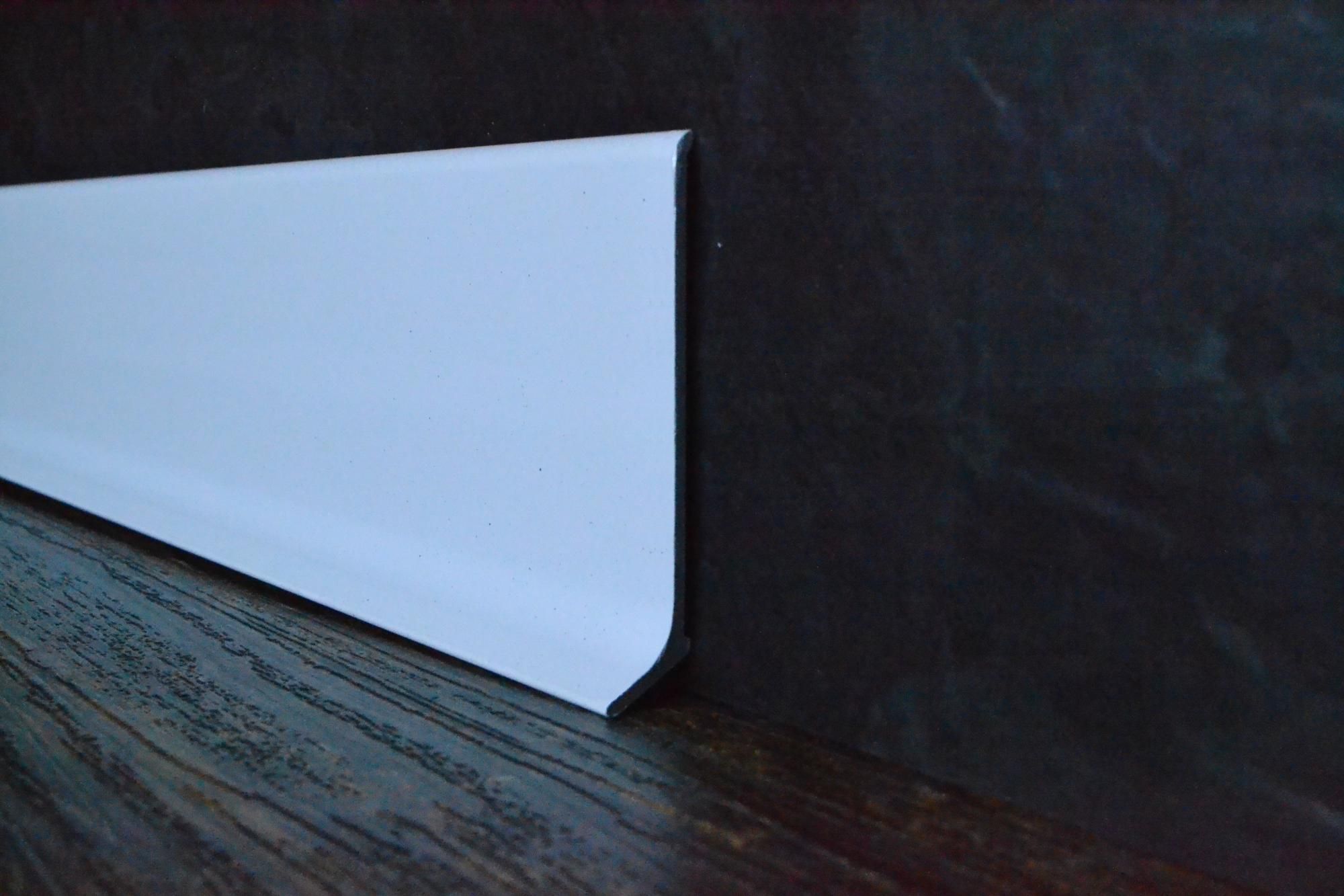 Плинтус алюминиевый L-образный белый (2500*11*60 мм) — купить в Калуге