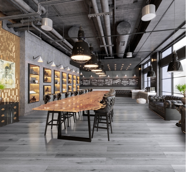 SPC ламинат "CronaFloor" Wood 4V Дуб Серый (1200*180*4 мм) — купить в Калуге