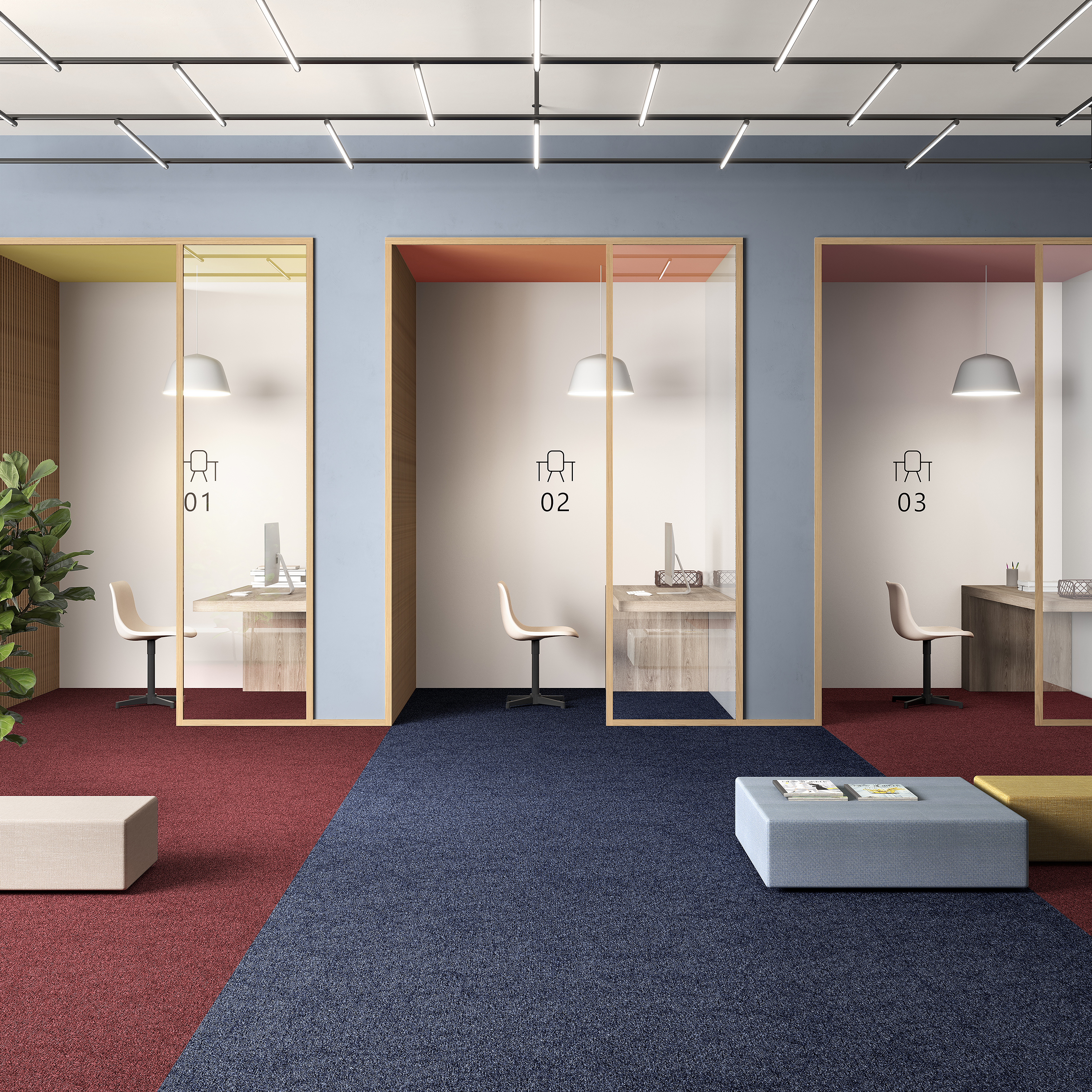 Ковровая плитка Medusa Tile 77 (500*500*5 мм) — купить в Калуге