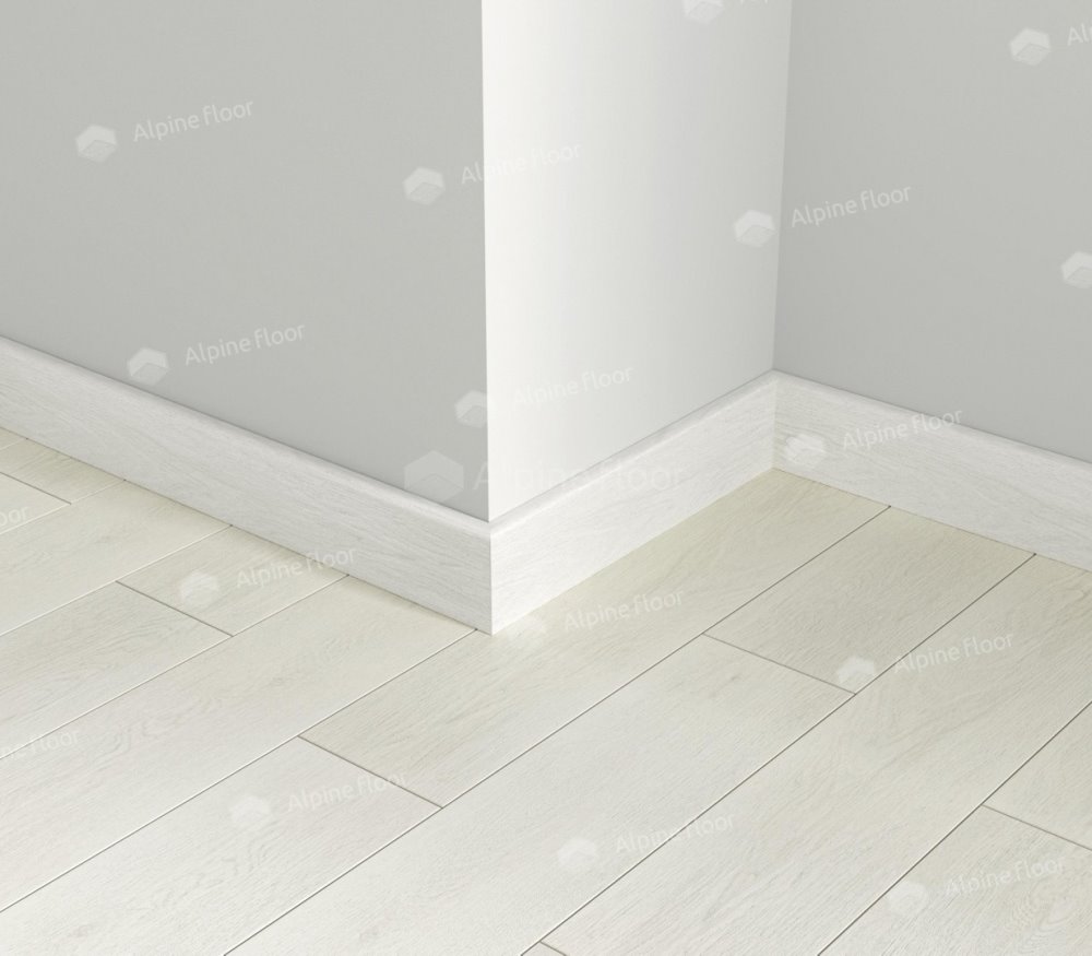 Напольный плинтус Parquet Light Белый SK 13-0 (2200*12,5*80 мм) — купить в Калуге