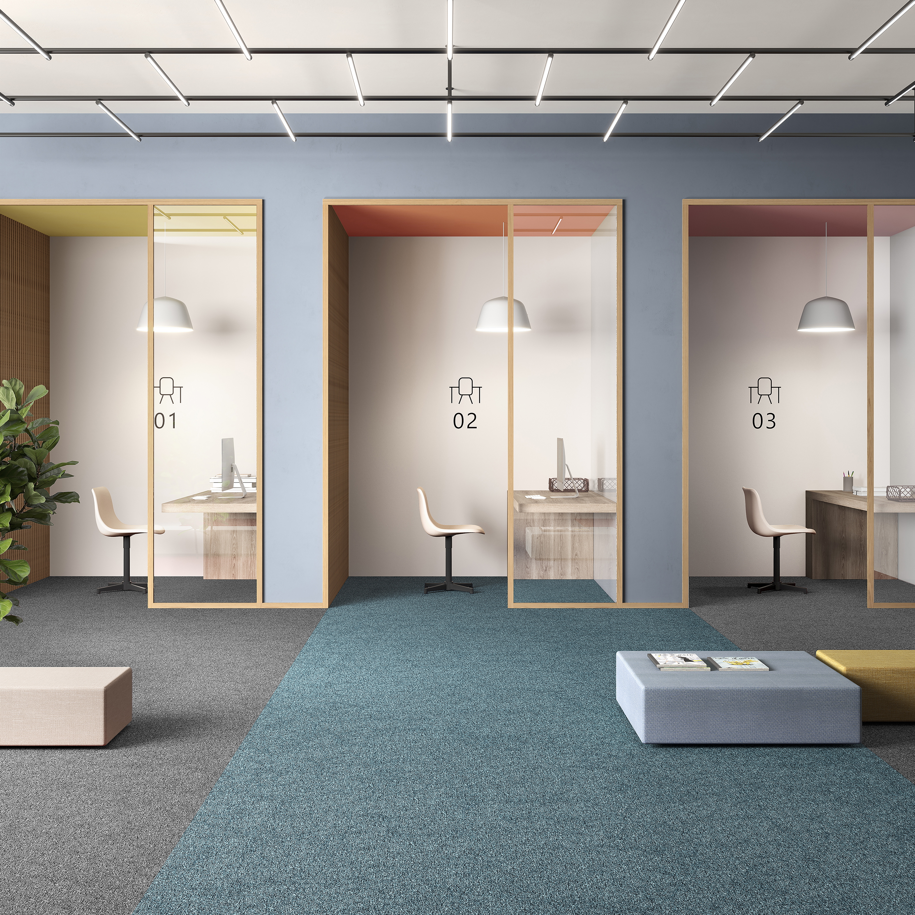 Ковровая плитка Medusa Tile 70 (500*500*5 мм) — купить в Калуге