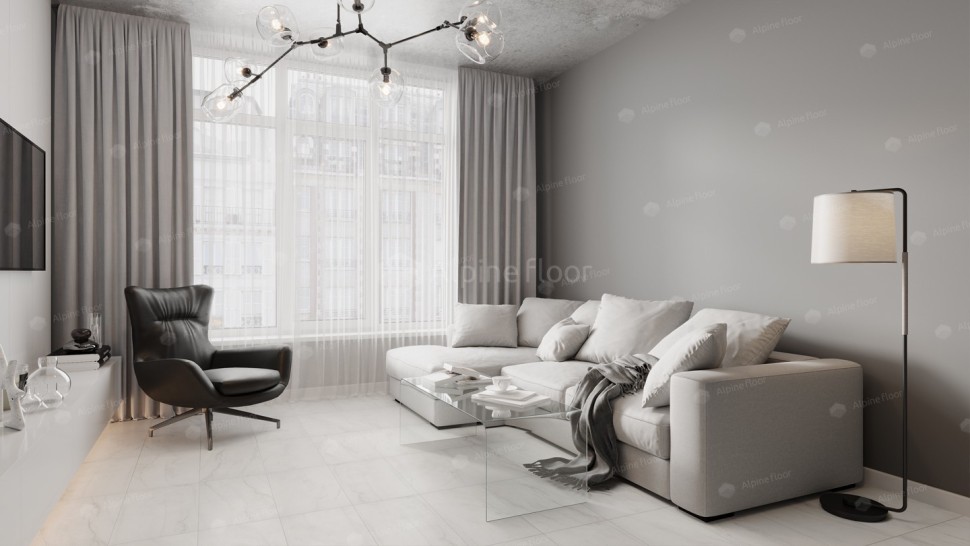 Виниловая плитка "Alpine Floor" Light Stone Брайс (608*303*2,5 мм) — купить в Калуге