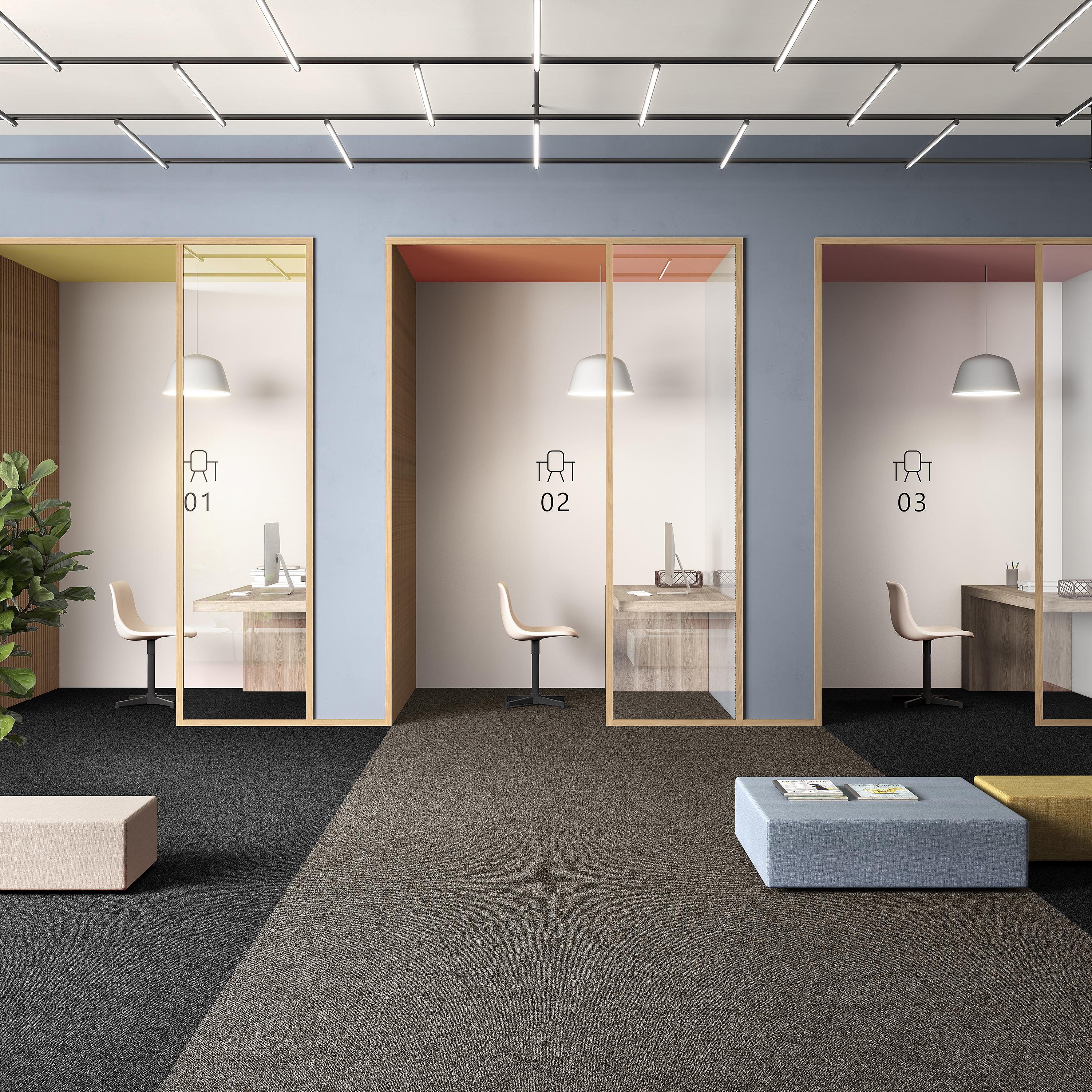 Ковровая плитка Medusa Tile 43 (500*500*5 мм) — купить в Калуге