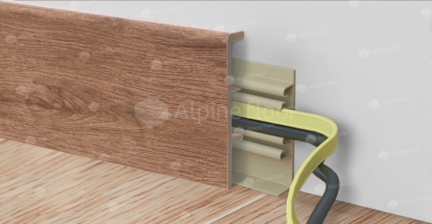 Напольный плинтус Rico Concept 80 Кедр бурбон (2200*20*80 мм) — купить в Калуге