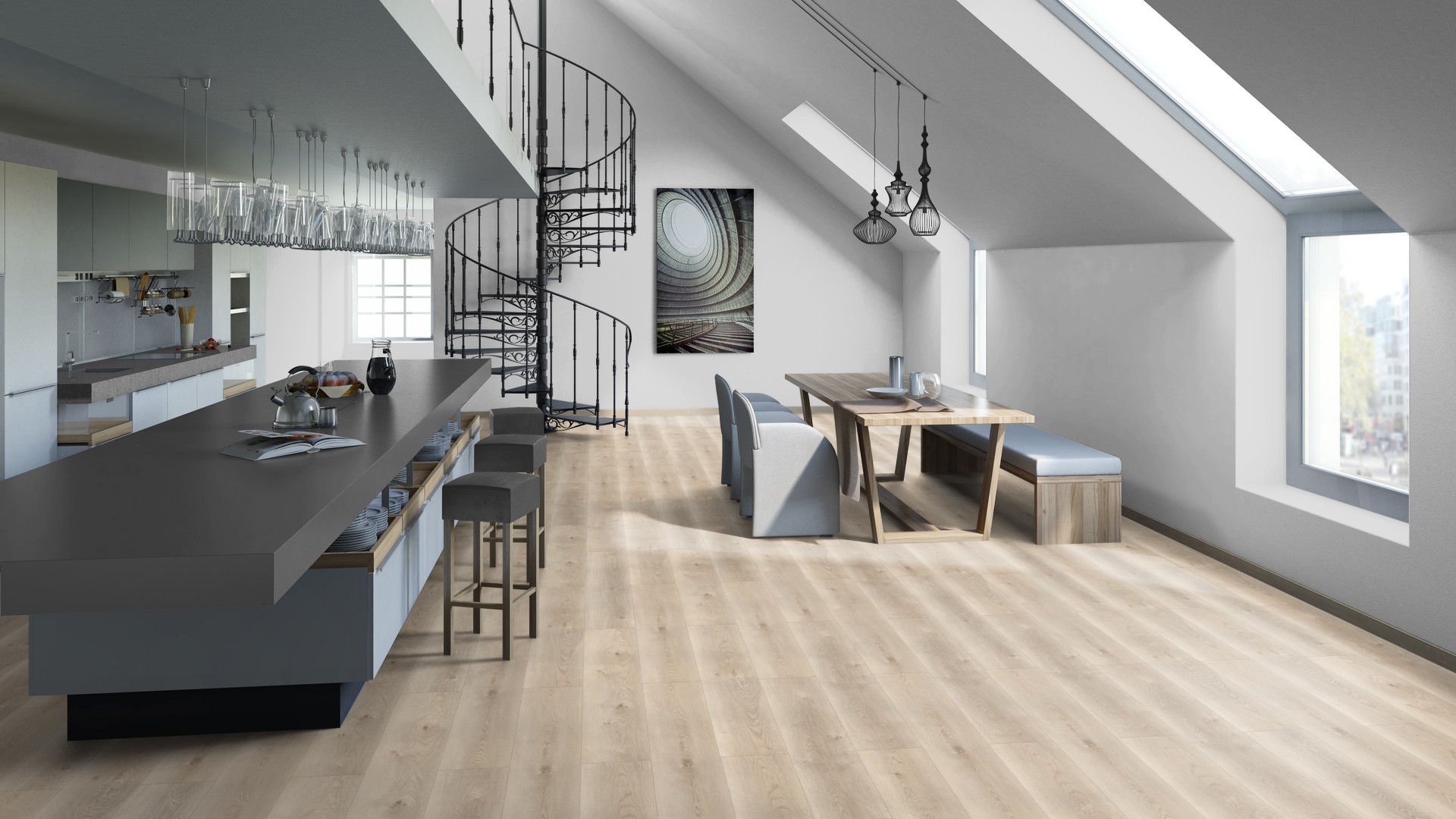 SPC ламинат "Tarkett" Deep House Sean (1400*225*4,6 мм) — купить в Калуге