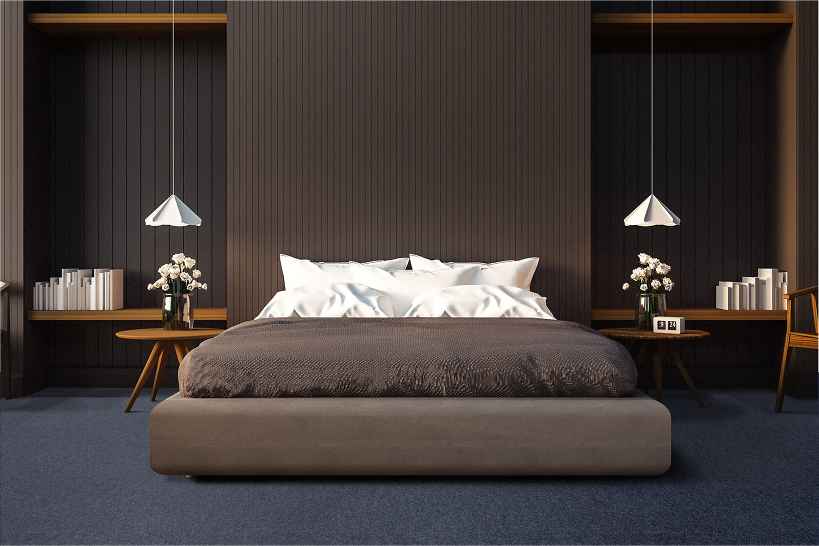 Ковровое покрытие "Bonkeel" Color Rib Blue Bottle 78 (ширина 1м/3м/4м) — купить в Калуге