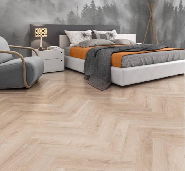 Виниловый ламинат SPC "Cronafloor" Herringbone Дуб Дижон (640*128*4,5 мм) — купить в Калуге