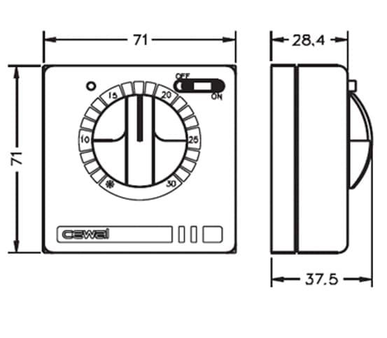 Терморегулятор Cewal RQ10 — купить в Калуге