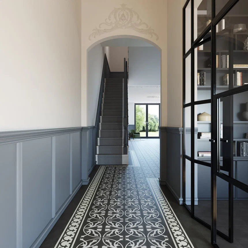 Кварцвиниловая плитка "Invictus" Victorian Deco Charcoal (229*229*2,5мм) — купить в Калуге