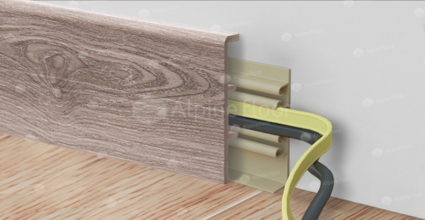 Напольный плинтус Rico Concept 80 Дуб имбирь (2200*20*80 мм) — купить в Калуге