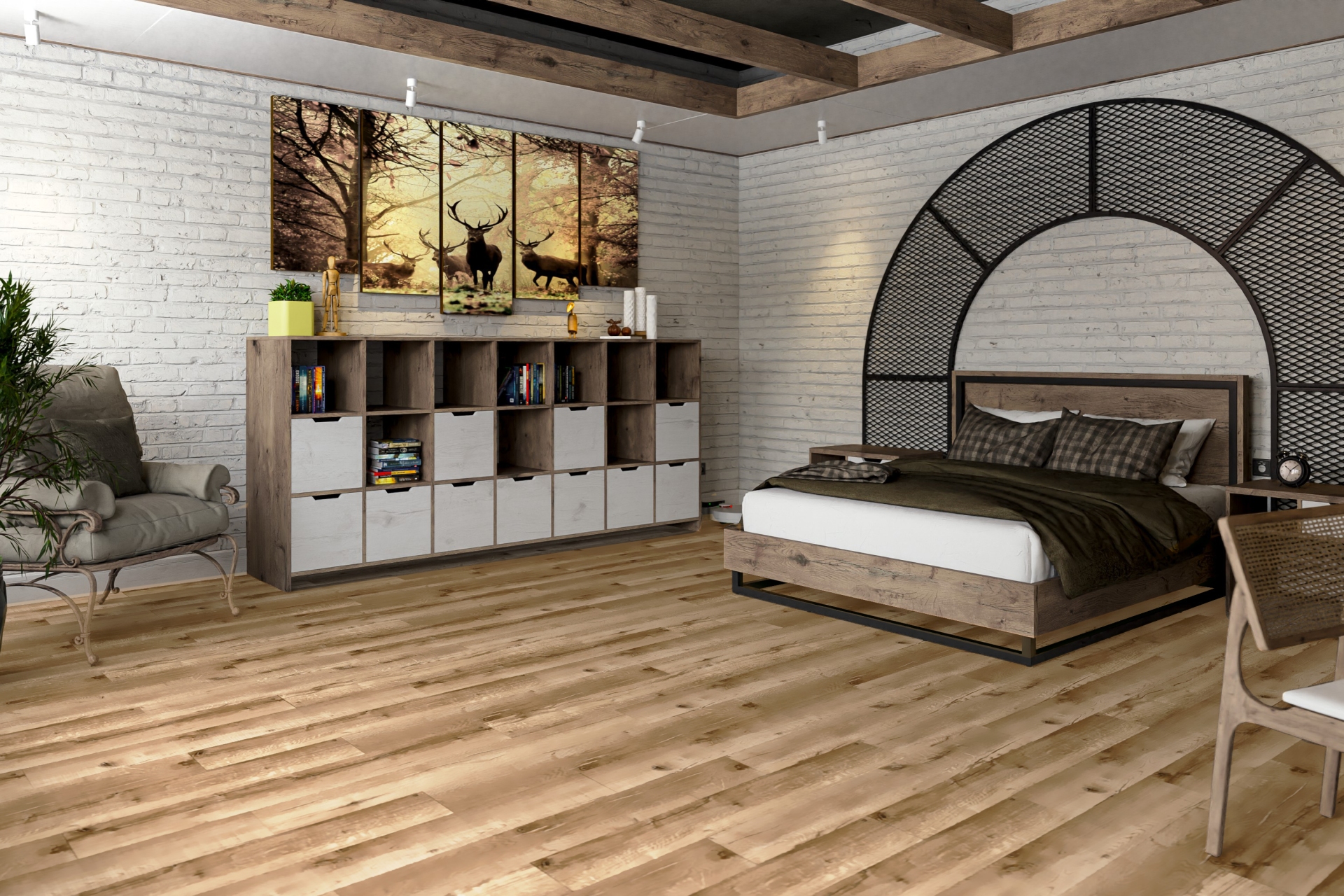 SPC ламинат «Damy Floor» Дуб Изысканный (1220*180*4 мм) — купить в Калуге