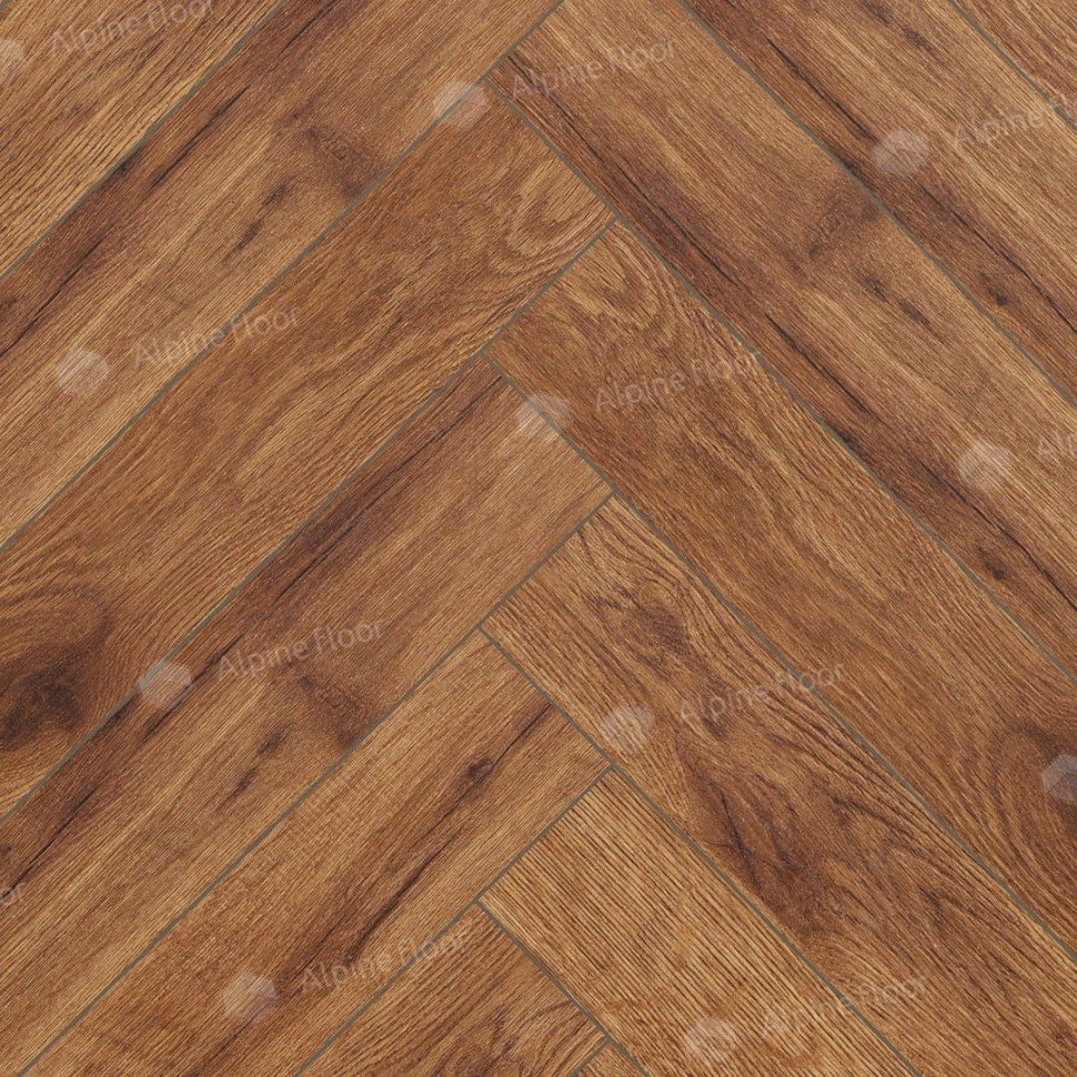 Ламинат "Alpine Floor" Herringbone 12 Дуб Умбрия (600*100*12 мм) — купить в Калуге