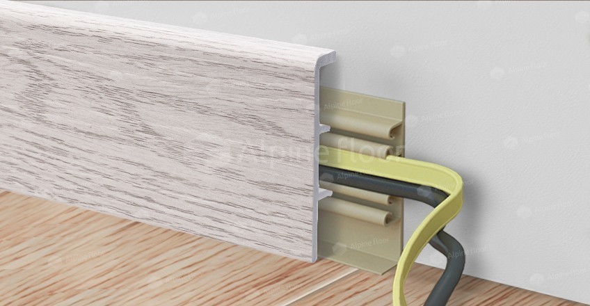 Напольный плинтус Rico Concept 80 Ясень арктик (2200*20*80 мм) — купить в Калуге