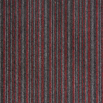 Ковровая плитка "Bonkeel" Space Strip Red (500*500*5,9 мм) — фото и характеристики