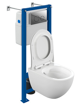 Комплект Brasco Smart CO DPL EO slim + Vector + Twins пластик хром глянцевый 68302