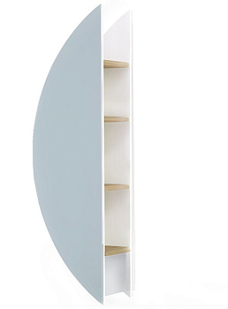 Зеркало-пенал Solis new 34, подвесной, белый SolN.11.34/W/JR